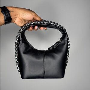 Black Chain Handle Women's Bag